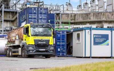 Hull treatment site turning fats into fuel